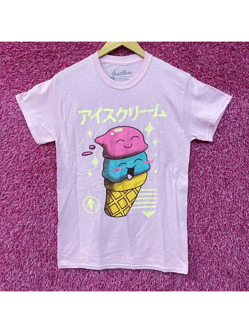 Kawaii Ice cream Graphic Design T-Shirt Small